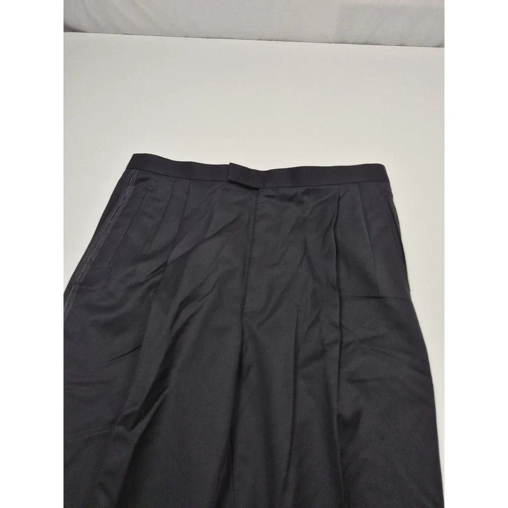 Joseph Abboud Tuxedo Suit Mens 44 Long Black Wool Super 120s 2 Piece 38x36 NWT